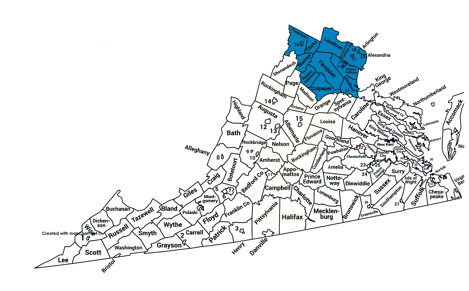 Mapa ng Lugar ni Amy Moore