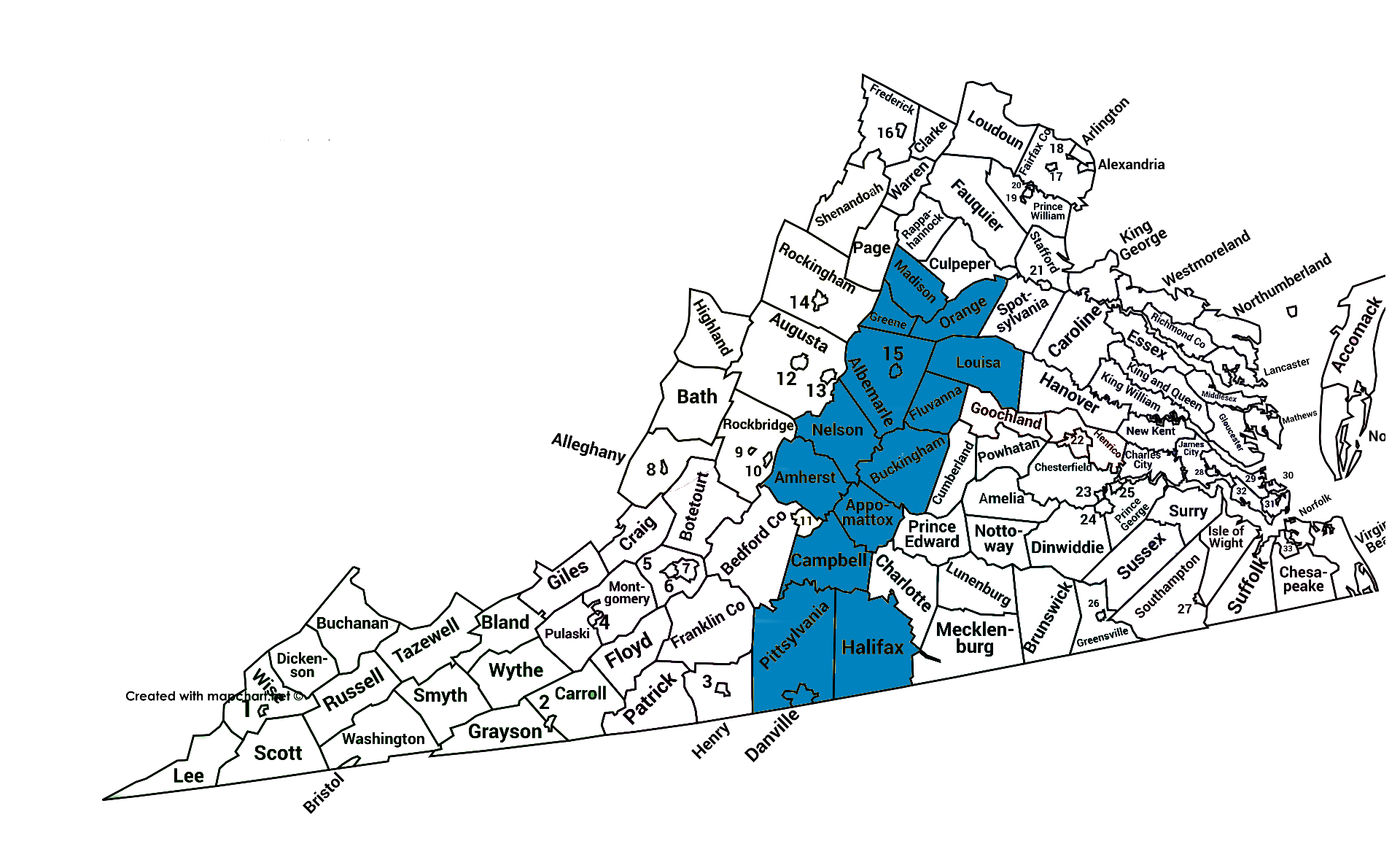Mapa ng Lugar ng Kelsey Harris