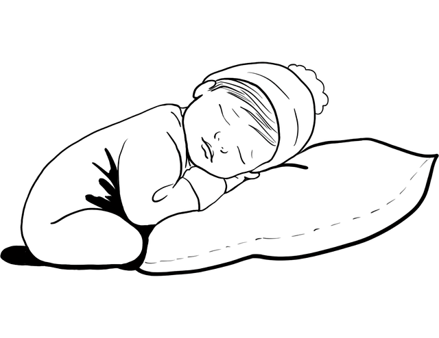 Bata natutulog sa unan